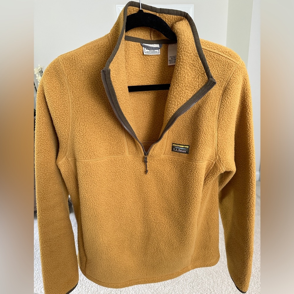 LL Bean quarter zip fleece pullover